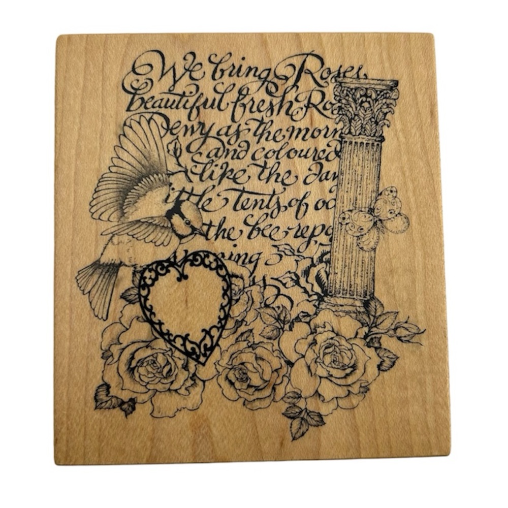 “The Montage Collection” Wood Mounted Rubber Stamp by PSX